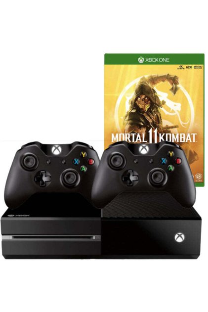 Consola Xbox One 1TB + 2 Controllere Second-Hand + Joc Mortal Kombat 11 Second-Hand SH