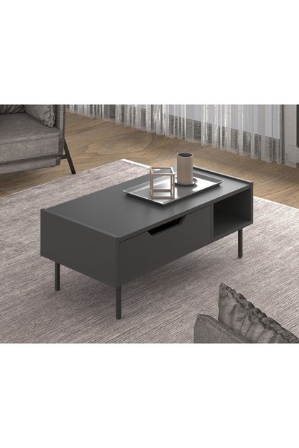 İmroz Orta Sehpa 90cm x 45cm Metal Ayaklı