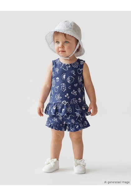 Floral Patterned Baby Girl Set (S6)