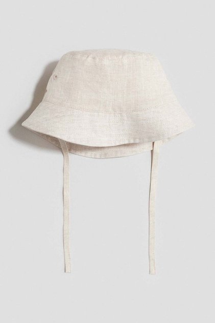 Linen bucket hat