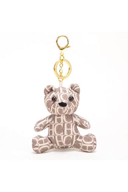 S Beige CHCH 2026 Fashion Classic Vintage Luggage Accessories Little Bear Pendant with Keychain