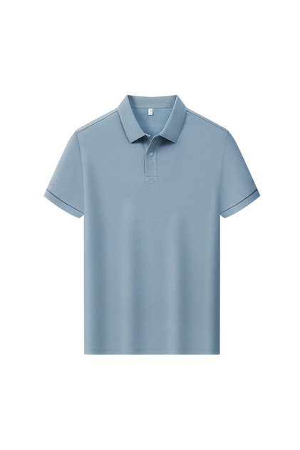 Arw98336 Seri̇ntutan--High Quality Men's Polo Collar Tshirt with Snap Buttons