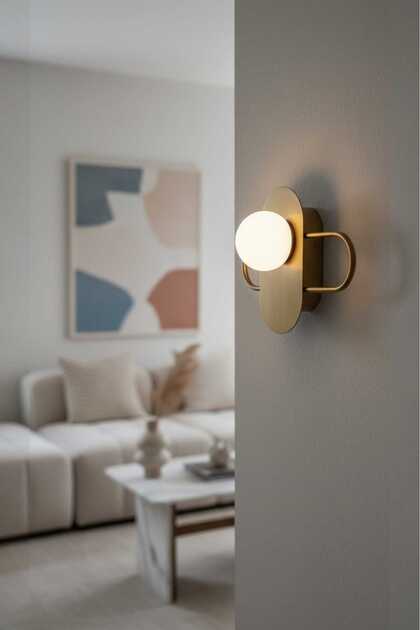 Venus Single Antique Modern Wall Lamp (White Glop 12 cm Diameter Glass) (G9 Bulb Included) Bulb Not Included.