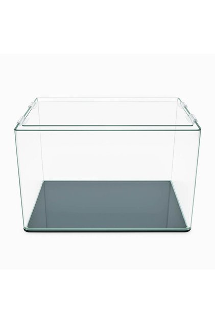 Acvariu de pesti 17 litri sticla cu capac plat curbat 35 cm