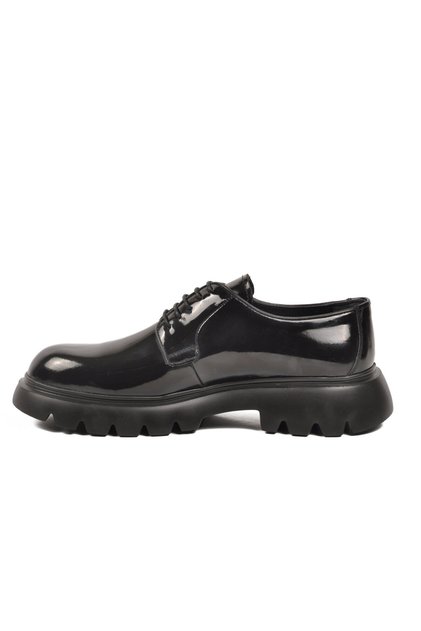 Black Patent Leather Genuine Leather Men's Casual Shoes m