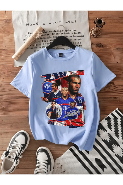 Zinedine Zidane Printed Cotton Short Sleeve Regular Fit Youth and Children T-Shirt