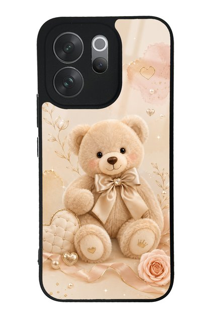 Vivo V70 Pearl Teddy Design Glossy Phone Case