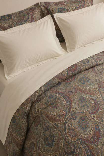 Bordo Etnik Şal %100 Pamuk King Size 220x240 Nevresim Takımı | 180x200x30 Lastikli Çarşaf + 4 Yastık