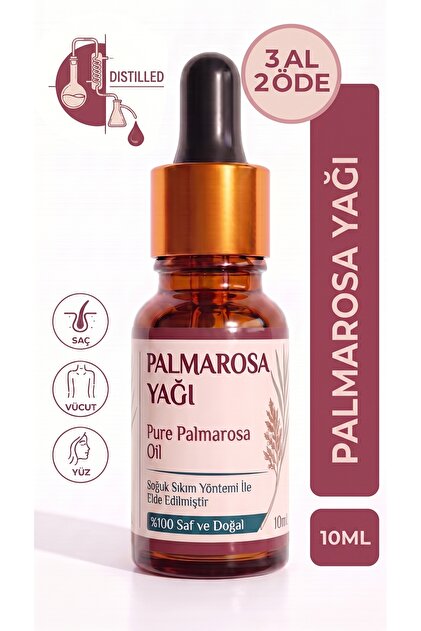 Palmarosa Uçucu Yağı 10 ml / %100 Saf Ve Doğal / Palmarosa Oil