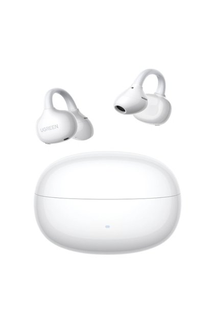WS218 ClipBuds Pro Căști wireless open-ear, Bluetooth 6.0, ANC, Alb