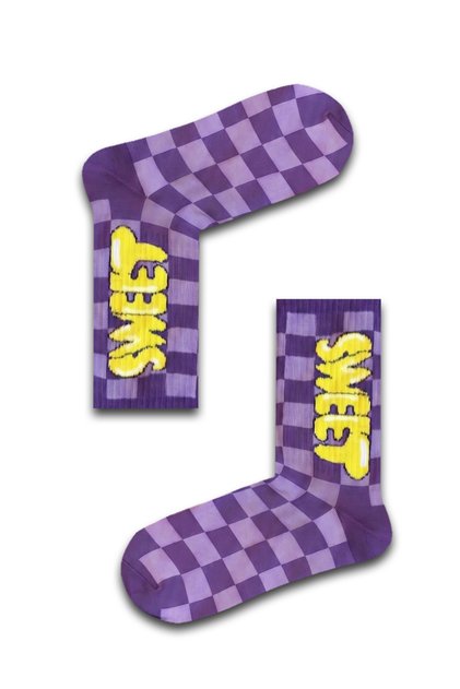 Sweet Damalı Unisex Atletik Çorap
