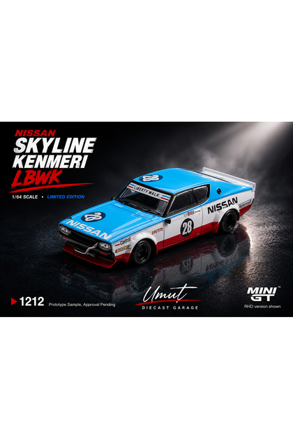 mini gt Nissan Skyline Kenmeri Liberty Walk Nissan Racing '75