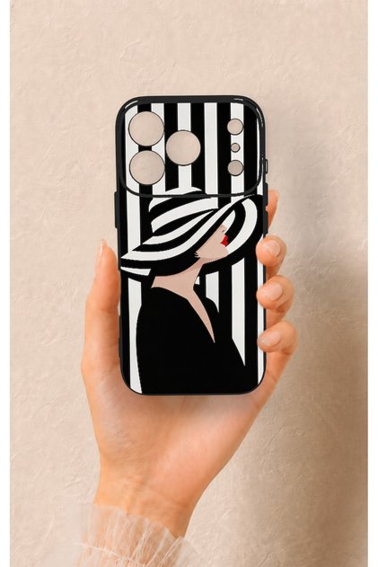 iPhone 17 Pro Compatible Madam Marica Patterned Silicone Case