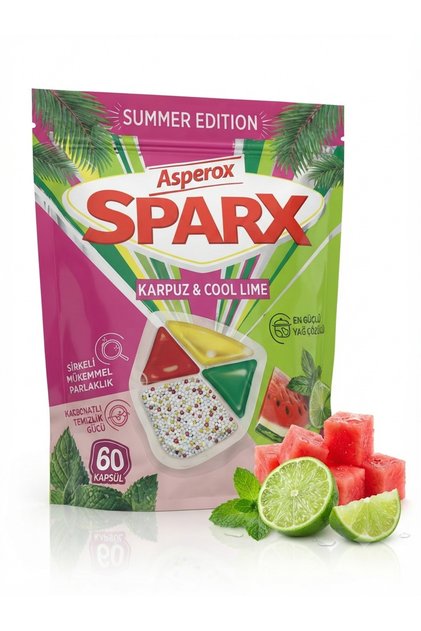 Asperox Sparx Karpuz & Cool Lime Bulaşık Makinası Deterjanı