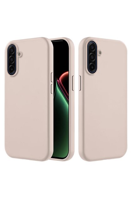 Samsung Galaxy A57 Compatible Case with Velvet Interior and Erasable Launch Cover in Beige