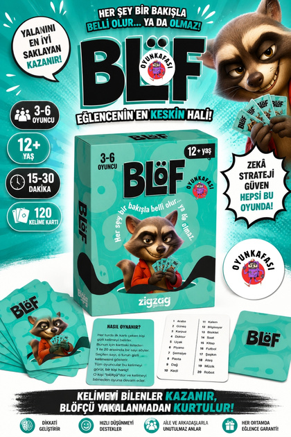 Blöf - Box Game | Strategy, Persuasion, and Fun-Combining Party Game