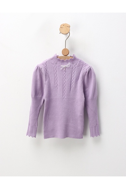Bluza fetite maneci bufante Sonia mov