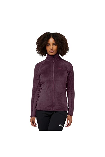 Jack Wolfskin Rotwand Fz Kadın Mor Polar Ceket KADIN OUTDOOR