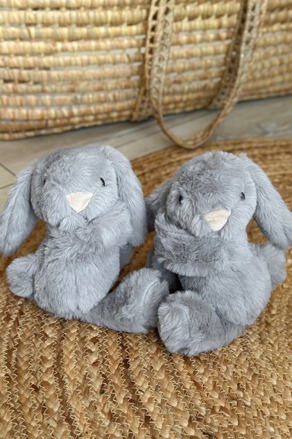 İkili Kucaklayan Sarılan Tavşan Ultra Soft Peluş ( Perde Aksesuarları)
