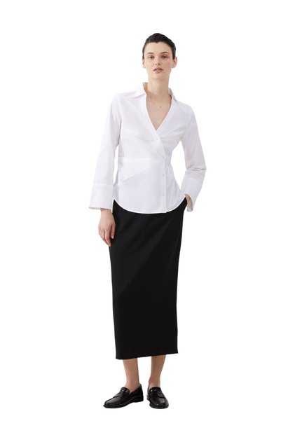 Women Isabelle Poplin Asymmetric Shirt