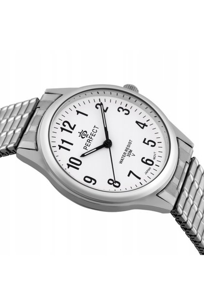 Ceas bărbătesc XM281-01 Argintiu Brățară flexibilă Stil clasic