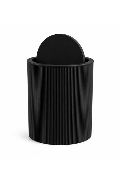 NovaFlip Açılır Kapaklı Yuvarlak Çöp Kovası 6,25 L – Kompakt & Modern Tasarım 22*19 cm