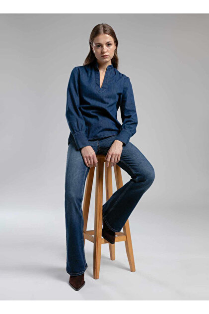 Lee Cooper Mavi Kadın Flare Denim Pantolon 261 LCF 121005 LUNA