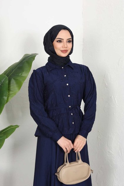 Skirted Shirt Suit