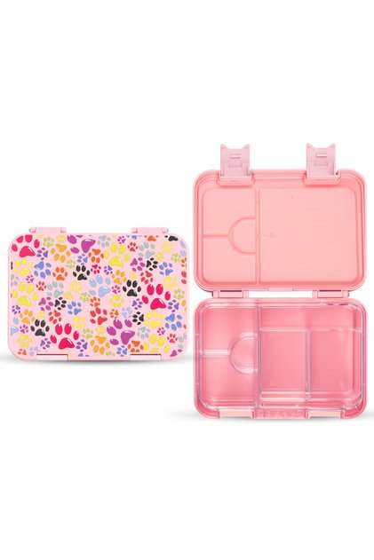 Bento Lunch Box, 6 Adjustable Compartments - Pink
