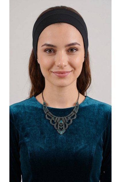 Magic Adhesive Non-Slip Bandana Sports Bonnet Black