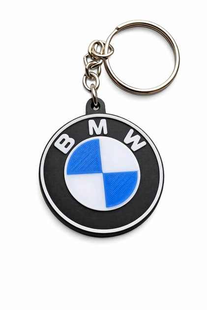 Bmw Logo Keychain Simple Design – Premium Metal Auto Accessory