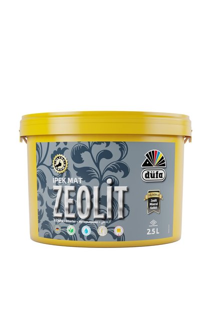 Zeolit Ipek Mat Iç Cephe Duvar Boyası 7550 Ferah Gri 2.5 L