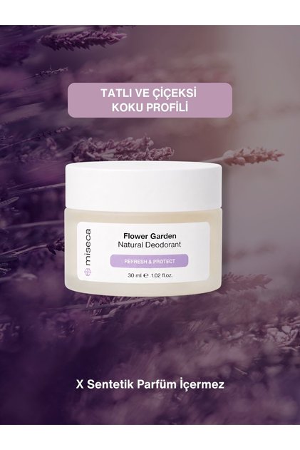 Flower Garden Doğal Krem Deodorant 30 ml | Lavanta Itır Vanilya