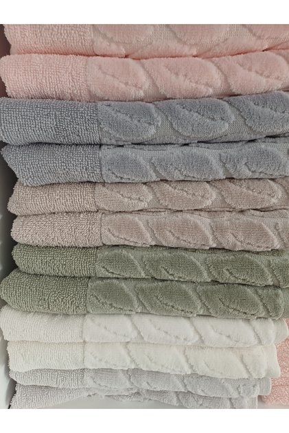 Hazal Jacquard Hand Towel - 3-Piece Set - Assorted