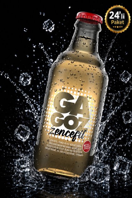 250ML x 24'lü Paket - Gazoz Zencefil Aromalı Gazlı İçecek - Ginger Ale