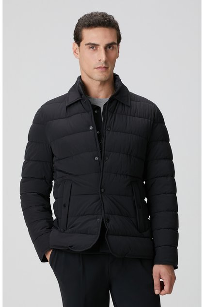 Siyah Puffer Coat Ceket