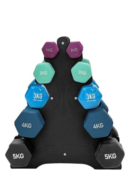 Vinyl Dambıl Seti Ve Ağırlık Rack Standı