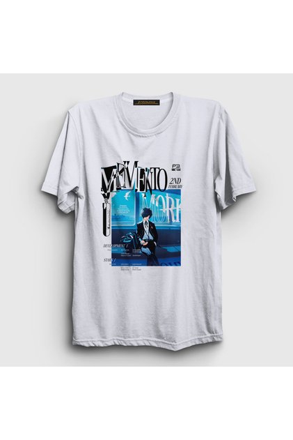Unisex White Makoto Game Persona 3 T-Shirt 456683 Tt