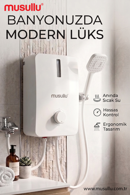 MSL-5003 7000 W Elektrikli Su Isıtıcı Şofben (Montajsız)