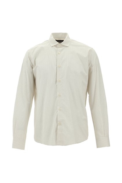 Cămașă cu mânecă lungă, slim fit, cu dungi
