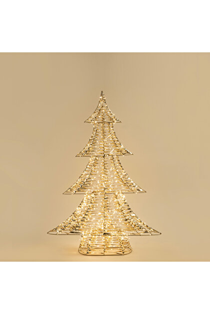 Ulu Led Işıklı Ağaç Dekor 122 cm Altın