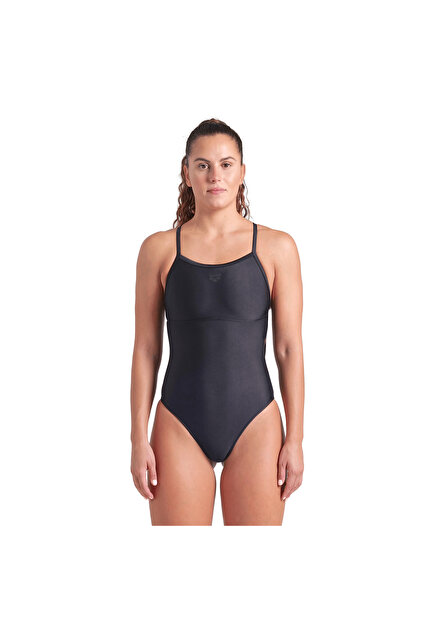 Arena Icons Swimsuit Super Fly Back Panel Kadın Siyah Yüzücü