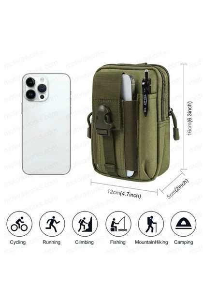 Khaki Tactical Molle Compatible Multi-Purpose Carrying Bag