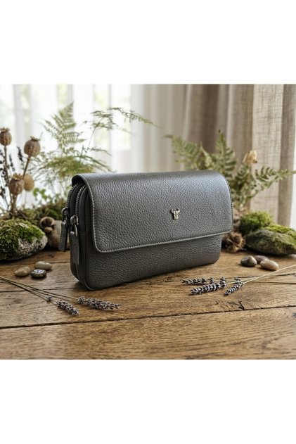 100% Genuine Leather Men's Handbag and Portfolio with Hand-Held Cover