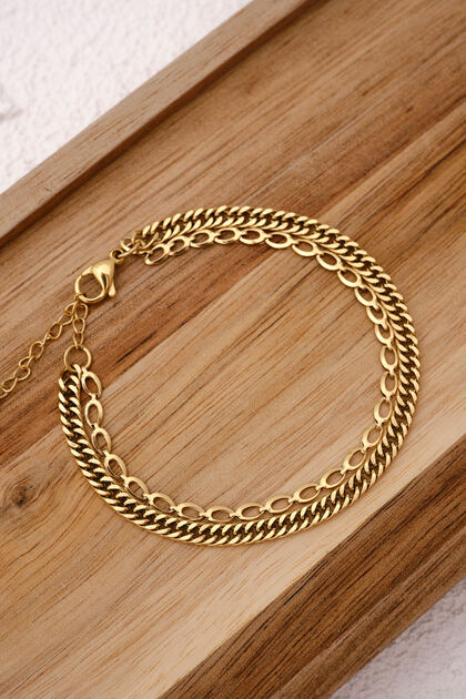 Steel Vina Bracelet Combination Chain Florya Gourmet&Arpa Bracelet 17+4Cm&21Cm