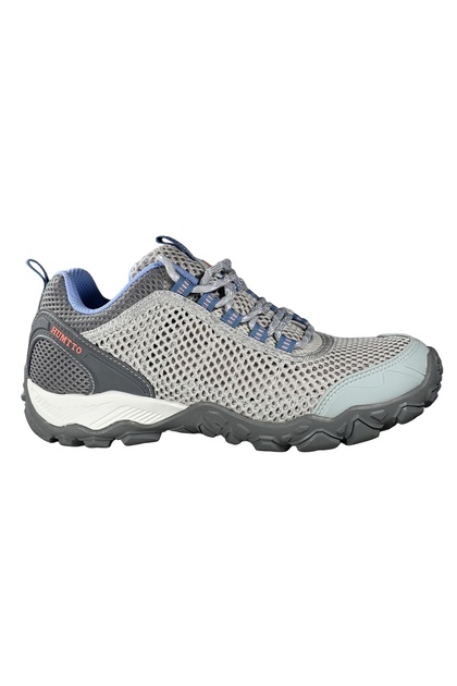 Women's outdoor trekking sports shoes - breathable mesh gray
