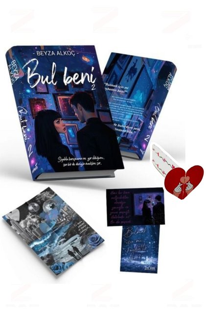 Beyza Alkoç - Bul Beni 2 -Hardcover-Special Design Heart Bookmark Gift