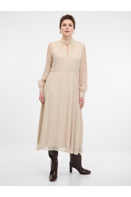 Rochie midi bej