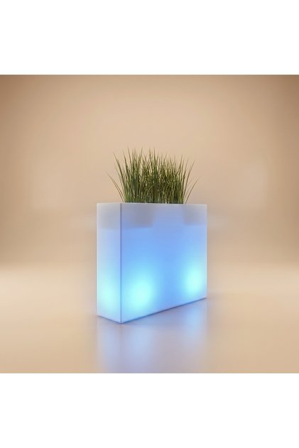 حوض طولي مرتفع RGB مقاس 126 × 20 × 91 × 24 سم بلاستيك LLDPE سعة 45 لتر