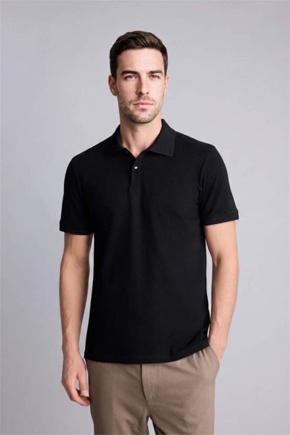 Slim Fit Kısa kollu Polo Tişört
